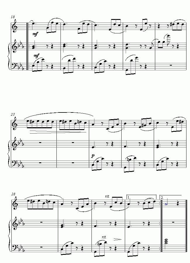 Sheet nhạc Fur Elise 2